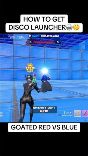 HOW TO UNLOCK DISCO LAUNCHER IN GOATED RED VS BLUE - TUTORIAL #fortnite #fortnitemap #redvsblue