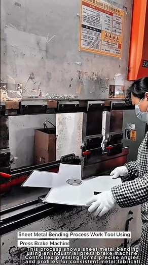 Sheet Metal Bending Process Work Tool Using Press Brake Machine #worktool