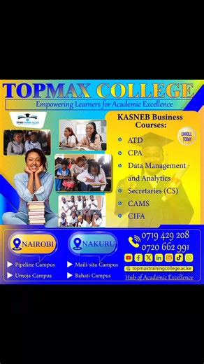 TOPMAX TRAINING COLLEGE Empowering Learners for Academic Excellence...