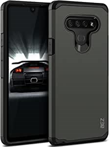 BEZ Case for LG Stylo 6 Case, LG Stylo 6 Case Cover, Compatible with LG Stylo 6, Phone Case Shock Absorbing, Heavy Duty Tough Dual Layer, Grey