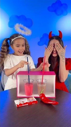 😈 Can You Guess the Secret Drink Challenge? #familyfun #funlearning