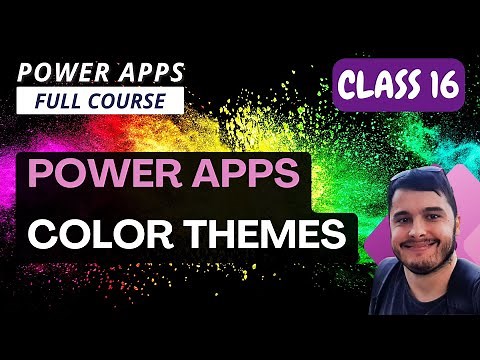 Predefined color themes in Microsoft Power Apps for beginners