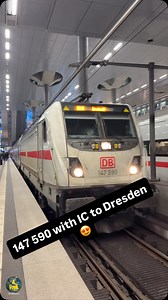 147 590 with Intercity to Dresden departing Berlin main station #trainspotting #br147 #kilistrains #ic2179 | Kilistrains