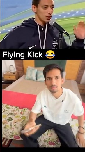 Flying kick 😂