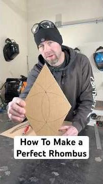 How to Draw a Perfect Rhombus (Old School Layout Trick) #easydraw