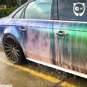 Spraying cars with pearlescent paint By DipYourCar.com (instagram.com/dipyourcar/) DipYourCar.com | Crafty Panda How