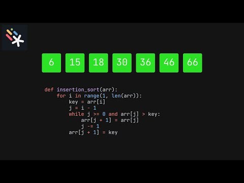 [Motion Canvas] insertion sort animation