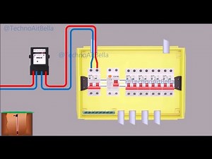 Câblage du tableau électrique. Installation électrique maison شرح طريقة تجميع طابلو كهربائي منزلي