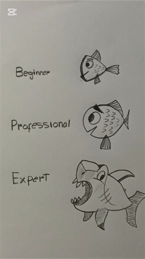 How I Draw Fish (Beginner and professional)#drawing #art #howtodraw #tutorial