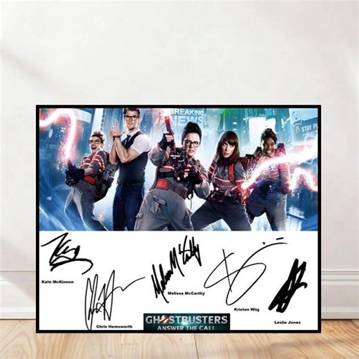 Ghostbusters Answer the Call Poster, Cast Autographs (8x10 Matte Print) - Etsy