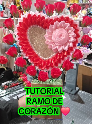 TUTORIAL DEL RAMO DE CORAZÓN 💟 ❣️ #CORAZONES #tendencias #tips #tutorials #ideas