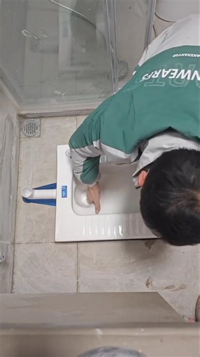 Indian toilet installation in the bathroom | #shorts