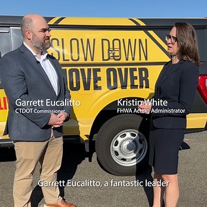 3 comments | #ICYMI - FHWA invested $108 billion of BIL funding in nearly 3,000 projects and every one of those projects is a safety project to save lives. FHWA Acting Administrator Kristin White and Connecticut Department of Transportation Commissioner Garrett Eucalitto discussed the importance of staying alert and driving responsibly, especially during the busy holiday season. Remember: Slow down. Move over. Stay alert. | Federal Highway Administration | Facebook