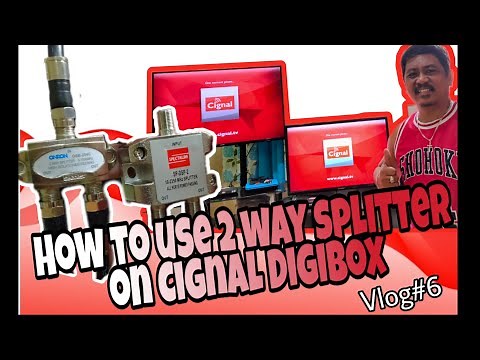 HOW TO USE 2 WAY SPLITTER ON CIGNAL DIGIBOX | TUTORIAL