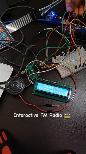 POV : I successfully made an Interactive FM radio 📻 at home using Arduino