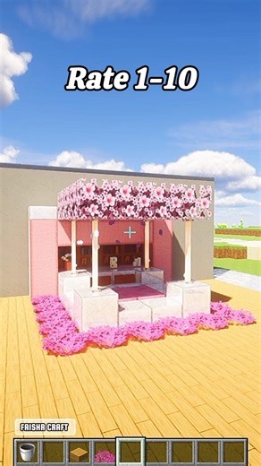 Cherry Bed Design Tutorial! 🌸 #shorts #minecraft