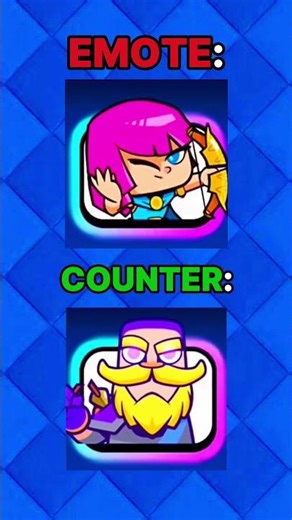 Emote vs Counter pt.20 #clashroyale #gaming #shorts