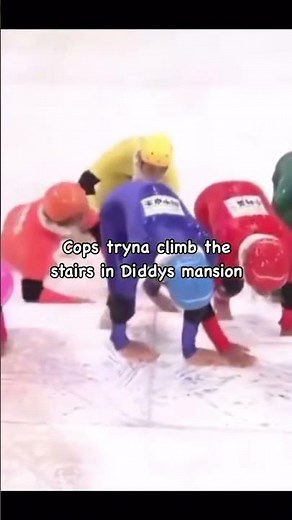 Cops Tryna Climb The Stairs In Diddys Mansion - Diddy Baby Oil Meme