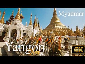 Exploring Yangon, Myanmar I 4K