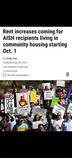 The UCP’s math: $200 from Ottawa, –$200 from AISH, $220 in rent increase = Disabled people losing every time. | Let’s Be Clear