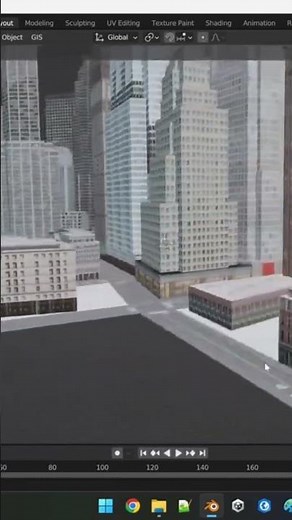 Blender and City Engine procedural modeling
