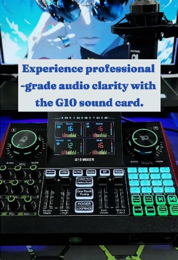 The G10 sound card offers you a completely new experience – come and give it a try!#G10soundcard #soundcard