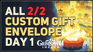 All Custom Gift Envelope Genshin Impact Day 1