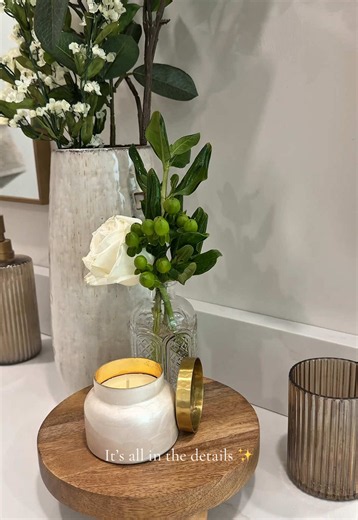 So much time went into every little detail 🤍 #bathroomdecor #bathroommakeover #homedecor #fixerupper #bathroomrenovation