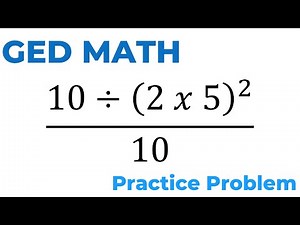 GED Math Practice: Solve Order of Operations with Exponents