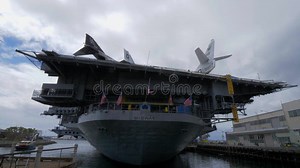 USS Midway Museum Historic Aircraft Carrier - California, Usa - March 18, 2019 Stock Video - Video of commerce, boating: 144251377