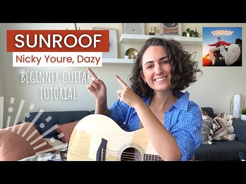 Sunroof EASY Guitar Lesson Tutorial - Nicky Youre & Dazy [sing + strum for beginners] #guitarlesson