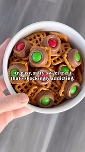 Day 2 of my 12 Days of Christmas in July candy series!🎄☀️ These Rolo Pretzel Bites are for the salty sweet, bite-sized treat lovers. Recipe link in comments! Cooking with Karli #christmascrack #toffee #chocolate #sweettooth #bakingtip #crackers #summer | Cooking with Karli