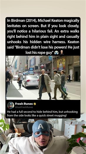 While filming Birdman (2014), Michael Keaton could fly