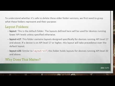 Resolving the Android Studio Layout Update Issue: Should You Delete Older Folders?