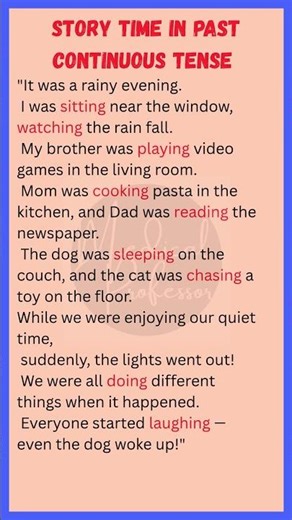 What Was Everyone Doing? | Past Continuous Story for English Learners