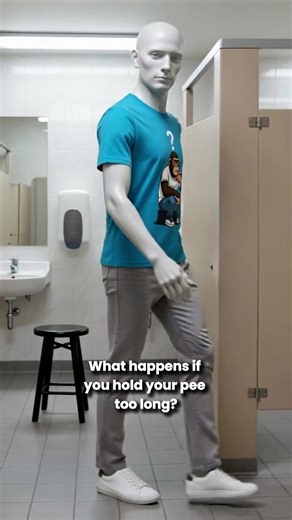 What happens when someone delays urination for too long? This video explains the body's response to bladder pressure. For educational purposes only. #fypシ゚ #science #parody