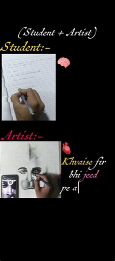 Student vs Artist – The Real Struggle 💔🎨 | Emotional Art Comparison