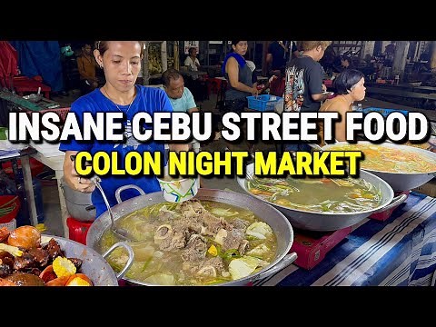 Philippines STREET FOOD in CEBU CITY 2026 🇵🇭 Street Food Tour & Night Walk at Colon Night Market