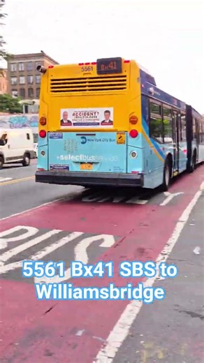 #MTA NYC BUS: 5561 Bx41 SBS @ Webster Ave & 188th St #nycbus #youtubeshorts #thebronx #music #4k