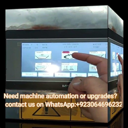 Tonello Washing Machine PLC HMI Automation Upgrade | Industrial Retrofit #shorts