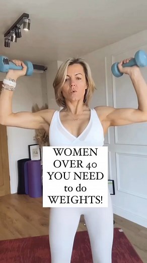Do you do weights? This is Why Women Over 40 Should Add Weights to Their Workout Routine🌟🏋️‍♀️ Embrace Strength Training: As we age, our muscle mass naturally decreases. This can slow down our metabolism and make it harder to maintain a healthy weight. But here’s the good news: incorporating weights into your workout routine can combat this! Strength training helps build muscle mass, boosts metabolism, and strengthens bones.🦴 Stronger Bones, Happier Life: Women over 40 are at a higher risk of