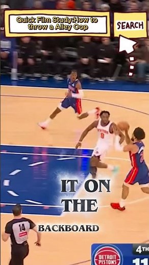 Quick Film Study:How to throw a Alley Oop #basketball #nba #filmstudy #cadecunningham