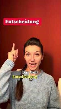 B2–C1-Fehler : SCHEIDUNG vs. ENTSCHEIDUNG 💔🧠 Deutsche B2-C1