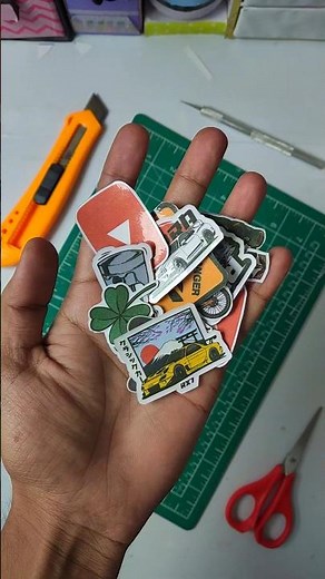 How to Make Cool Stickers at Home 😍 | Easy DIY Sticker Hack! #ytshorts #diy #shorts