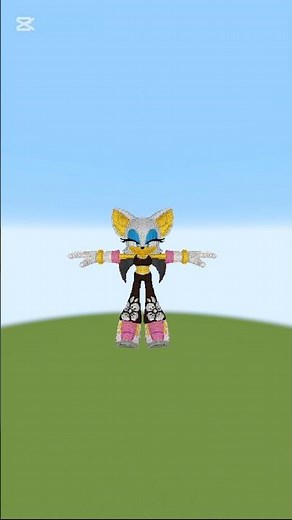 Make Rouge The Bat In Minecraft: Timelapse