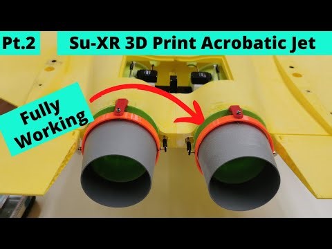 3D Print Acrobatic Jet Project | Making Vector Nozzels
