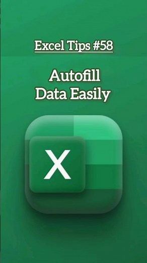 Autofill Data Easily In Excel | Save Time ⏱️