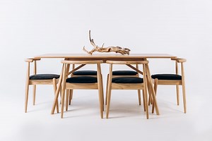 Handcrafted Solid Oak Dining Chair – Scandinavian Design for Kitchen & Living Room - Etsy