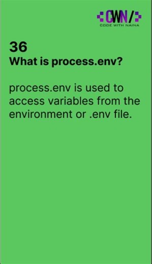 What is process.env?
