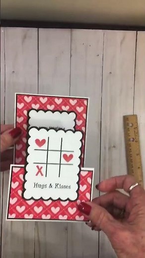 Vertical Z-Fold Valentine card #cardztvwithmary #cardmaking #cardcreations #diy